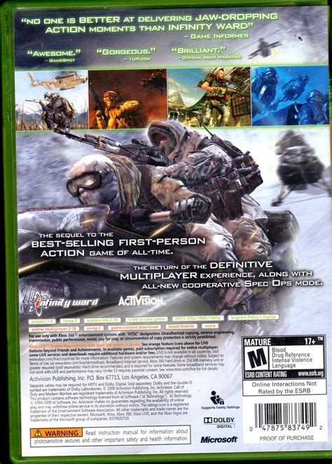 Call Of Duty Modern Warfare 2 Xbox 360