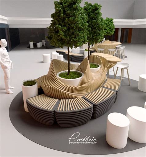 Parametric Recreation Area On Behance Urban Furniture Design Urban