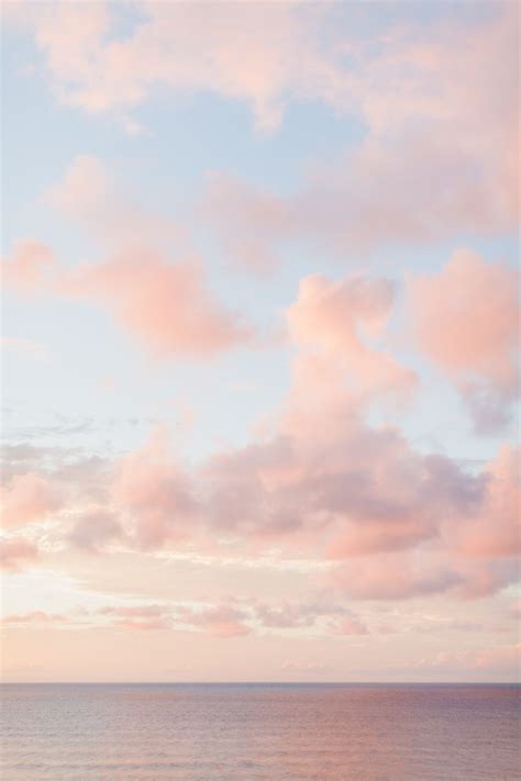 Kauai Sky Pink Clouds Ocean View Photo Hawaii Photographer Kauai