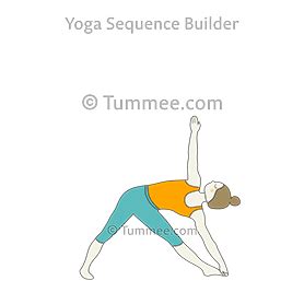 Extended Triangle Pose Yoga Utthita Trikonasana Yoga Sequences
