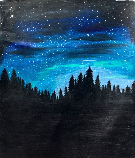 How To Draw The Night Sky With Colored Pencils Nathaniel Famand