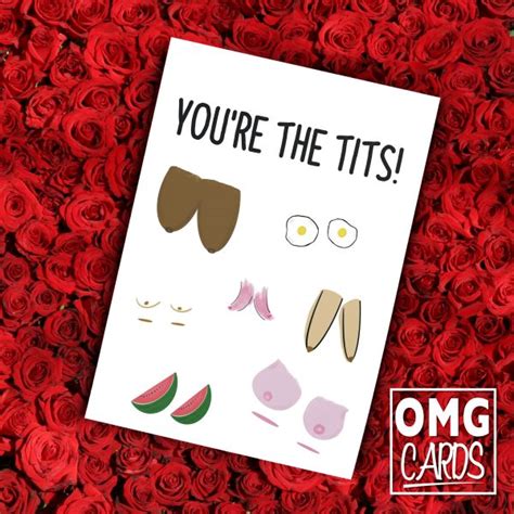 You Re The Tits Valentine S Anniversary Card Omg Cards