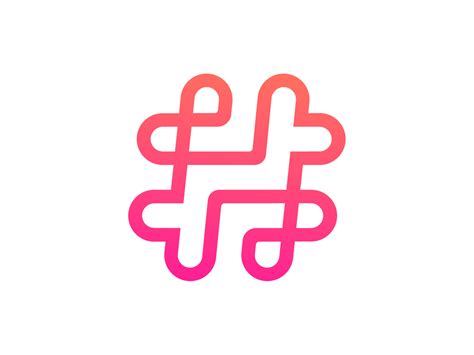 Hashtag Logo Design Wip By Mihai Dolganiuc On Dribbble