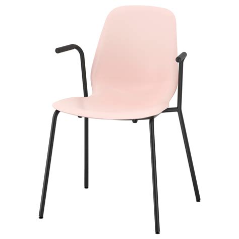 Leifarne silla blanco ernfrid abedul ikea ikea dining ikea. LEIFARNE chair with armrests, pink/Dietmar black | IKEA ...