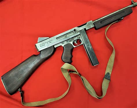 Sold Price Replica 1980s Ww2 1942 Us Thompson Submachine Gun M1a1