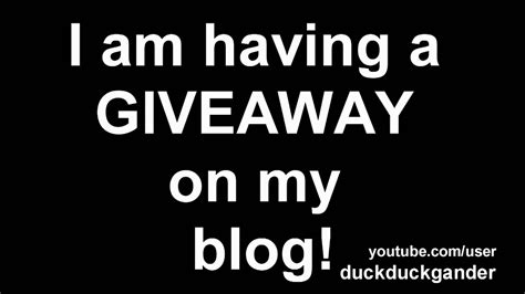 Blog Giveaway Closed Youtube
