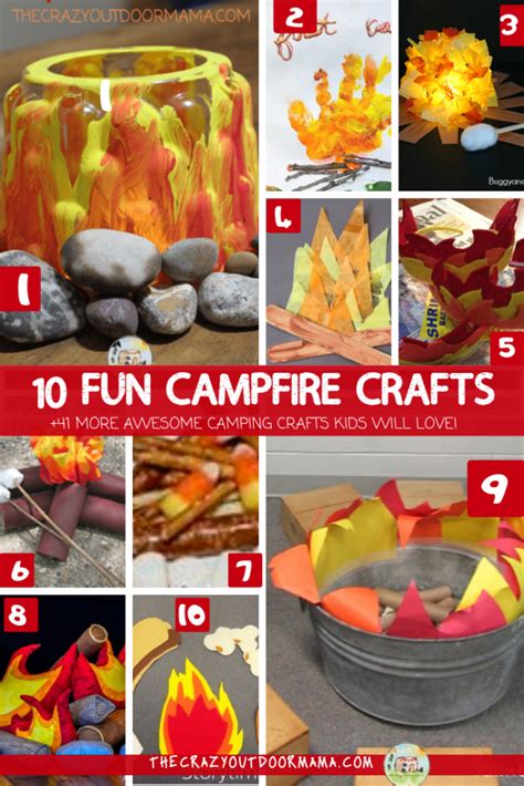 51 Funnest Camping Crafts For Kids Of All Ages Camping Crafts For