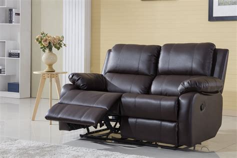 Classic Bonded Leather Oversize Double Recliner Loveseat