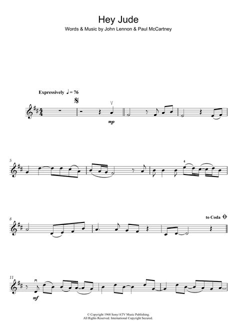 Actually, the sheet music below says it's da da da da. Hey Jude | Sheet Music Direct