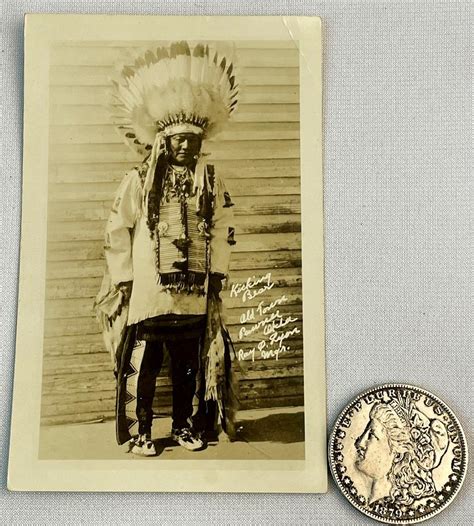 Lot Antique C 1910 Oglala Miniconjou Lakota Sioux Chief Kicking Bear