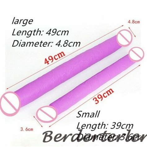 49cm Long Soft Double Ended Dildo Lesbian Sex Toy Realistic Double Penetration Ebay