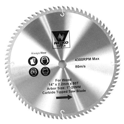 Table Saw Blades For Wood Carbide Tipped 14 Inch X 80 Teeth Home