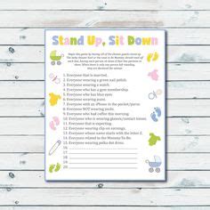 We did not find results for: New Baby Shower Games | baby shower stand up sit down game ...
