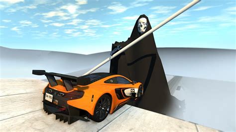 Beamng Drive Open Bridge Crashes Over Giant Grim Reaper Youtube