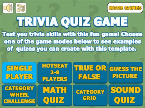 Trivia Quiz Game Template Assetsdealspro