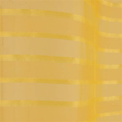 Riane Striped Voile Curtain Panel With Eyelets Yellow Tonys