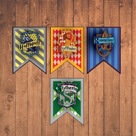 Harry Potter House Banners Instant Downloadable Printable