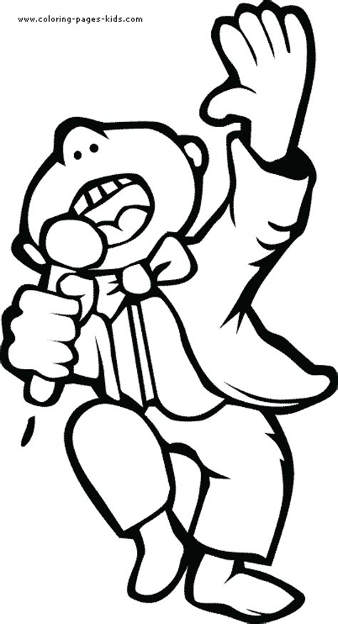 Coloring Pages For Kids Singing Coloring Pages