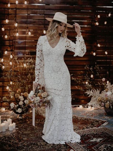 20 romantic bohemian wedding dresses from etsy southbound bride
