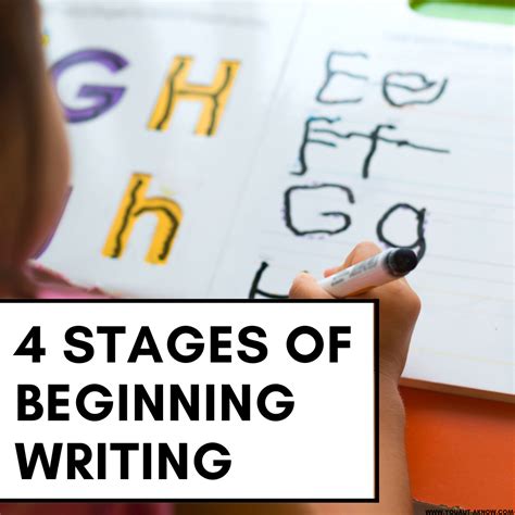 Stages Of Beginning Writing Four Steps To Building Writers You Aut A