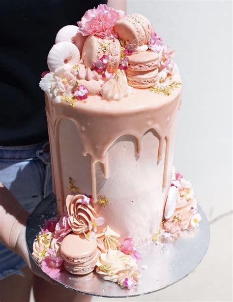Write your names on unique simple anniversary cake with name. Best Birthday Cake Decorating Ideas For Women: Pink Strawberry Drip Cake | Image © TO… in 2020 ...