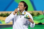 María del Rosario Espinoza logra plata en taekwondo