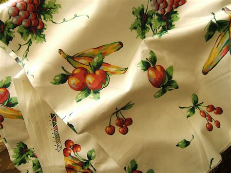 Fabric With Multi Fruit Kitchen Curtains Placemats Etc