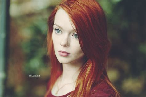 Wallpaper Face Women Redhead Model Depth Of Field Looking Away Long Hair Black Hair