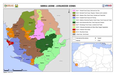 Sierra Leone Livelihood Zone Map Sat 2016 10 01