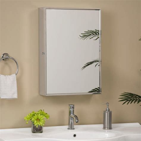 Echo Reversible Stainless Steel Medicine Cabinet With Mirror Medicine