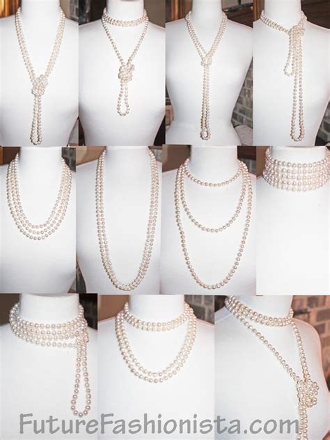 How To Wear Long Pearl Ropes Pearl Rope Pearl Necklace Outfit