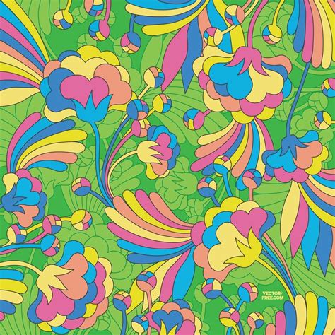 60s flower power designs sixties flowers quilts fabrics and materials 60s patterns