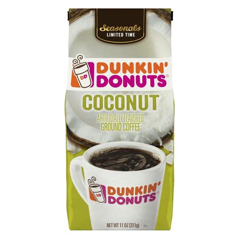 Dunkin Donuts Ground Coffee Coconut ‑ 11 Oz Bag Ebay