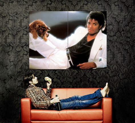 Michael Jackson Tiger Music Huge 47x35 Print Poster