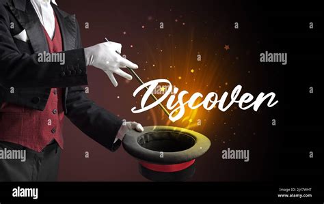 Old Magician Is Showing Magic Trick Stock Photo Alamy