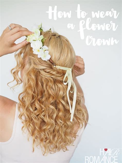 2 Ways To Wear A Flower Crown Hair Romance Bloglovin Wedding Hair