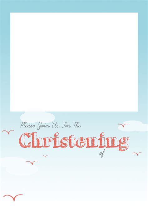 Editable Free Printable Baptism Invitations Templates
