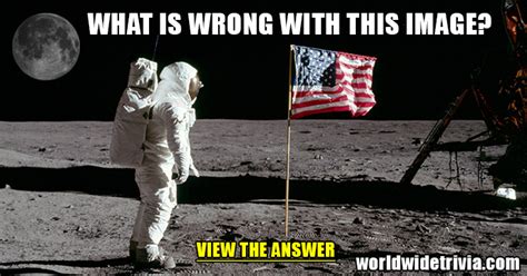 There are thousands of everyday items that we use regularly. Do you see what's wrong with this moon landing photo