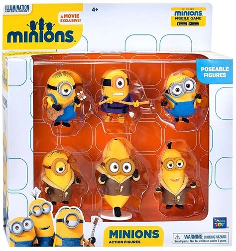 Despicable Me Minions Movie Minions 2 Action Figure 6 Pack Think Way