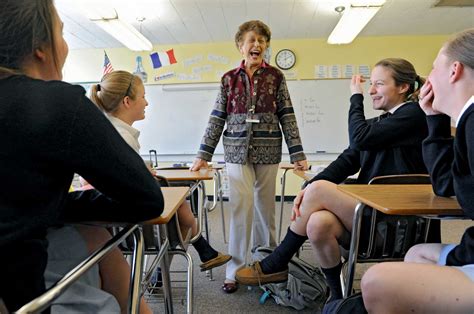 French Teacher Marks 90th Birthday At School