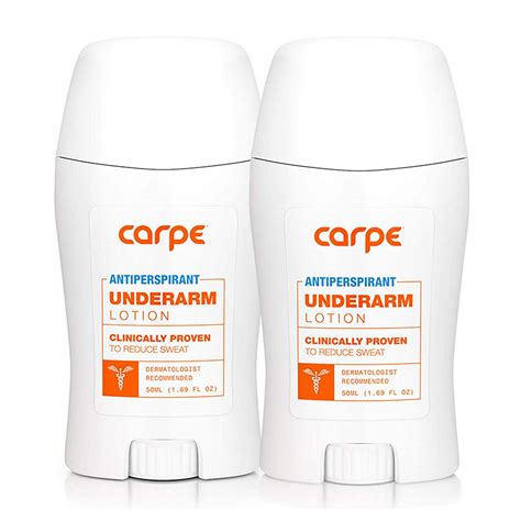 pack of 2 carpe underarm antiperspirant deodorant clinical strength with all nat ebay