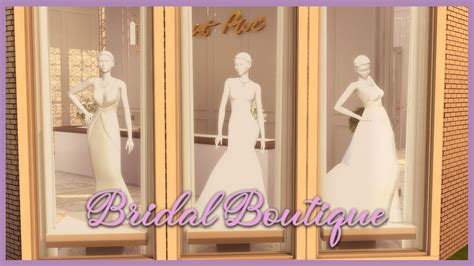 Speed Build Bridal Boutique The Sims 4 Download Cc Links In Desc