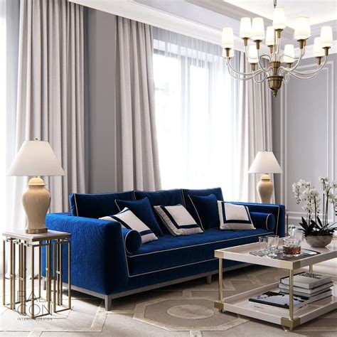 20 Royal Blue And Gold Living Room Ideas Pimphomee