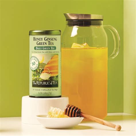 Honey Ginseng Green Tea Bags The Republic Of Tea