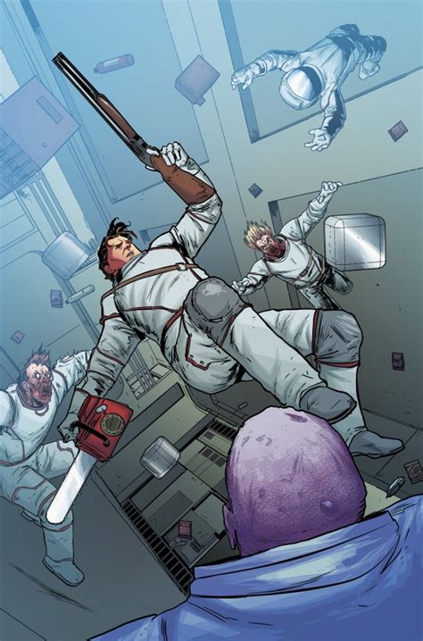 Art From New Army Of Darkness Comic Book Ash In Space