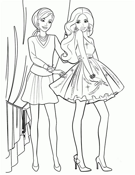 Kbrguru Coloring Pages Girl Fashion