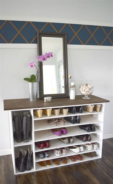 The shoe storage idea that works are the ones that most use. Stylish DIY Shoe Rack Perfect for Any Room