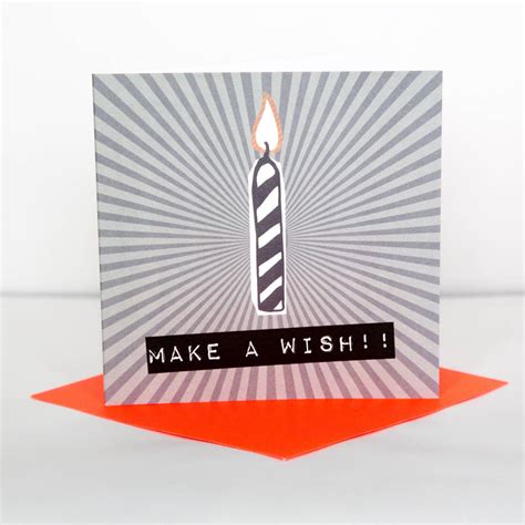 Make A Wish Birthday Card By Allihopa