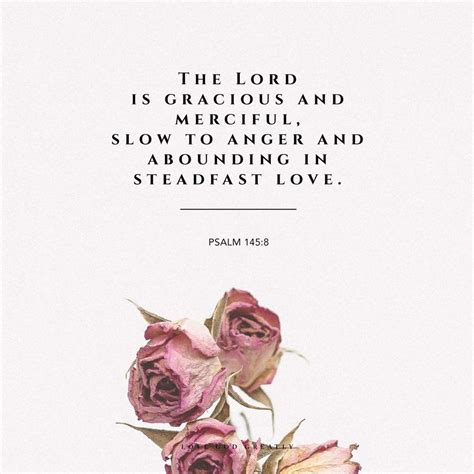 Week 4 Memory Verse The Lord Is Gracious And Merciful Slow To