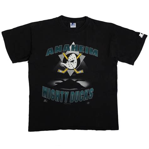 Anaheim Mighty Ducks T Shirt Vintage 90s Starter Tarks Tees